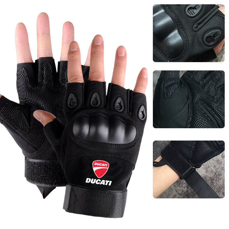 Outdoor Sport Gloves - 2pcs Motorcycle Tactical Men's Half Finger