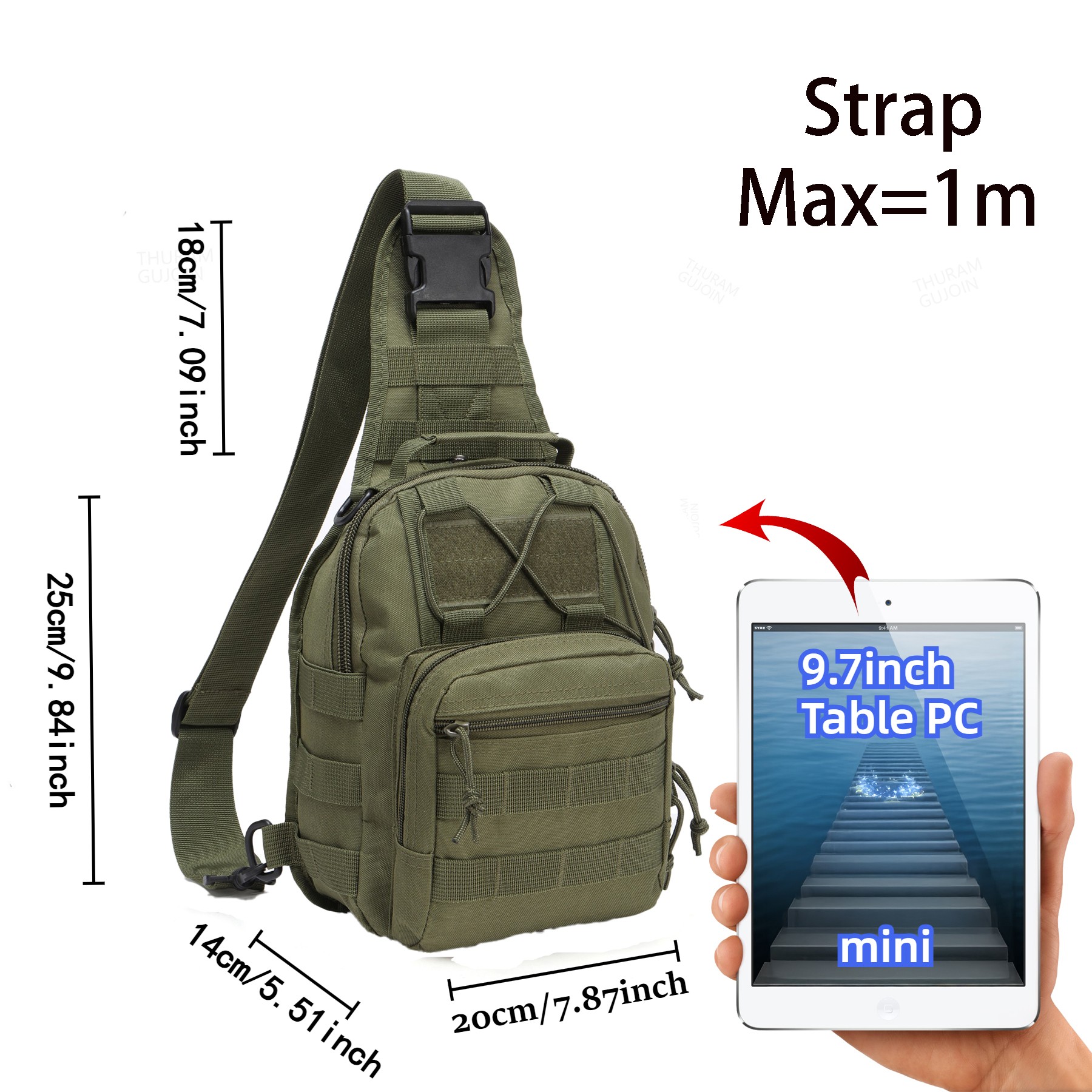THURAM Outdoor Tactical Bag Ba - огляд і ціна Outdoor Sport Backpack