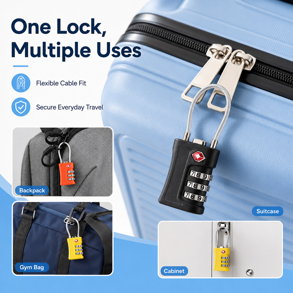 TSA Approved Luggage Lock 3 Di - огляд і ціна Outdoor Sport Backpack
